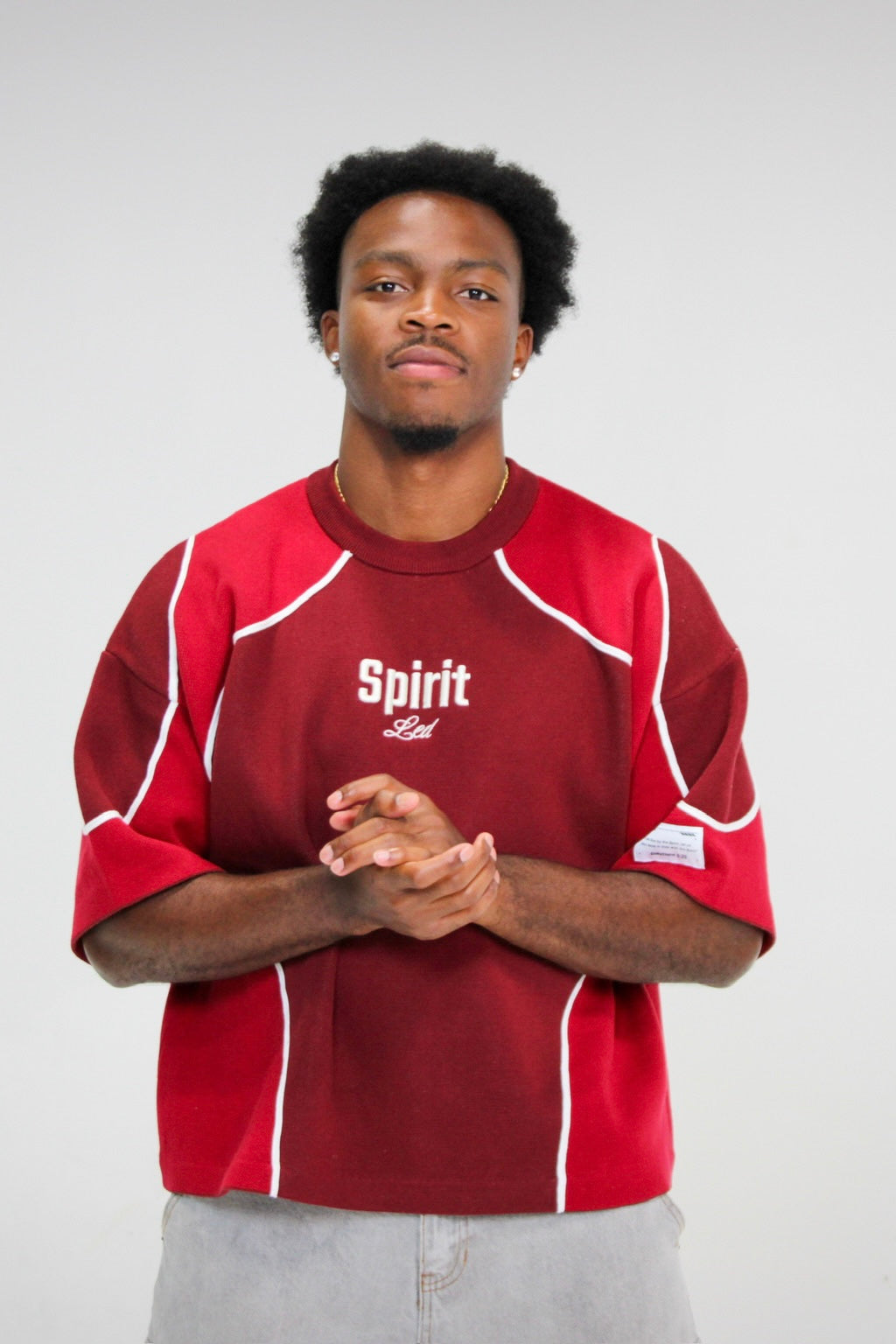 "WALK IN REVIVAL" Unisex Maroon Knit Jersey