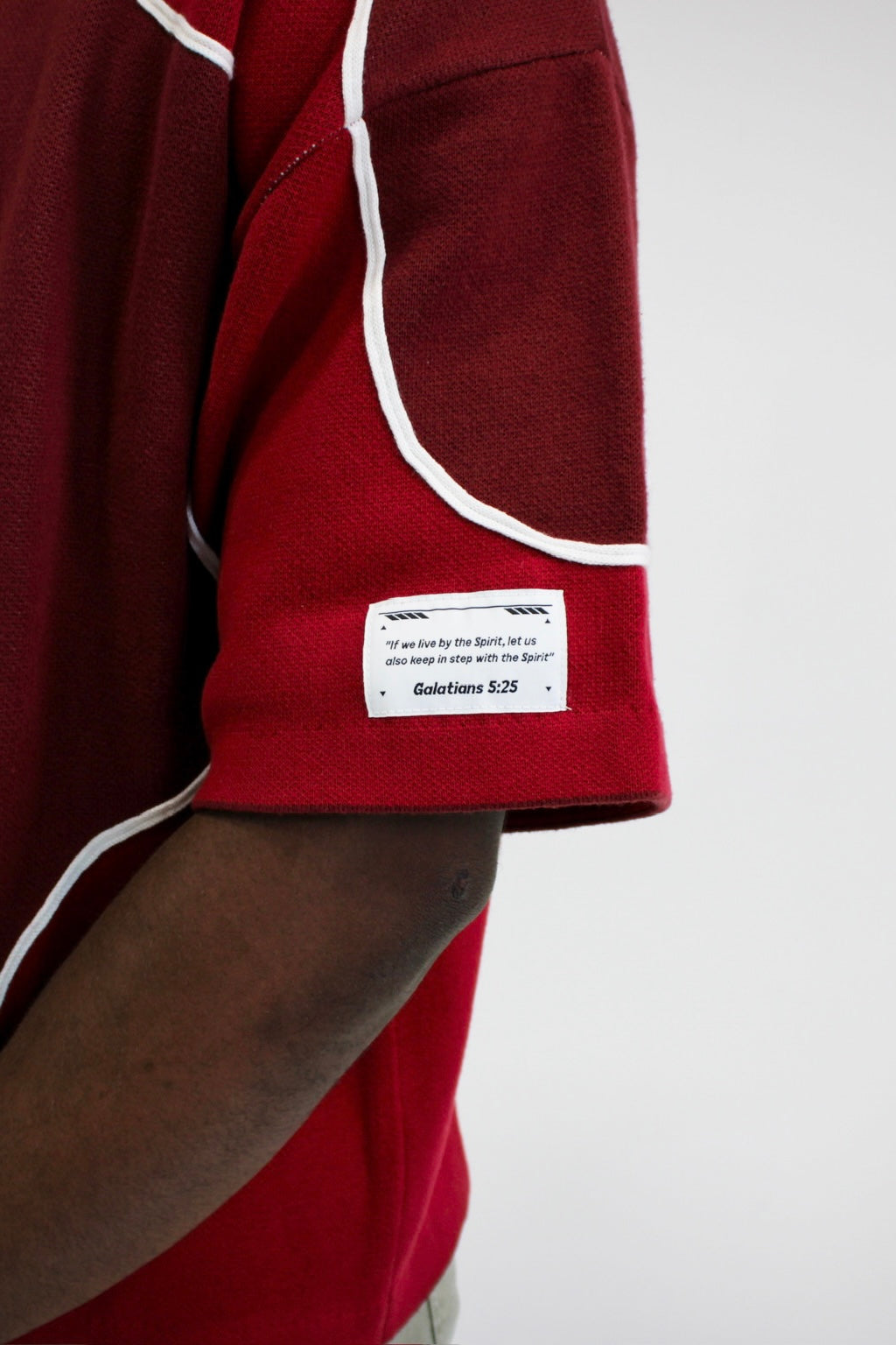 "WALK IN REVIVAL" Unisex Maroon Knit Jersey